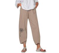 Jean Femme 100 Coton sans Élasthanne Fluide Flare Marron avec Détente Eph Dentelle 100 Ethnique Joy Bretelle Trail Ultra Imprime Dessus Italien Ouvert 36 Minceur