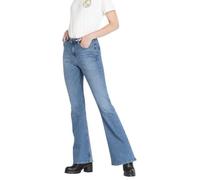 Jean Femme Lee Breese Jaded - Taille Haute - Coupe Flare - Bleu 26/29