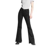 Jean femme Lee Breese - Noir - Taille haute - Coupe évasée 26/29