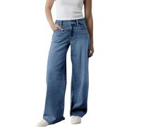 Jean Femme Taille Haute Jambes Larges Elastique Baggy Jeans Taille Elastique Classique Décontracté Pantalon Jean Femme Coupe Droite Automne Hiver Mode Pantalon en Denim(A,6XL)