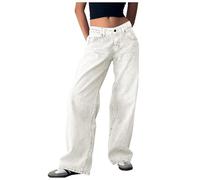 Jean Femme Taille Haute Jeans Femme Baggy Jean Droit Pantalon Marron Noir Jogging Skinny Flared Leggings Confortable Kaki Elastique Large Jeggings Amincissant Strass 48 Grossesse Vert Moto Stretch