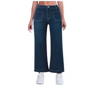 Jean Femme Taille Haute Jeans Femme Salopette Jean Pantalon Longueur 36 Bootcut Fuseau Noir Vert Elephant Large en Legging Stretch Amincissant Flare Thermique 52 Slim Skinny Hiver Maternité Boyfriend