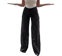 Jean Femme Taille Haute Large Stretch Jeans Pantalons Femme Droit Avec Bouton Couleur Unie Lavage Denim Pantalon Printemps Et Automne Nouveaux Tendance Trousers En Denim Pour Casual Et Quotidienne