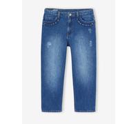 Jean fille droit MorphologiK tour de hanches large bleu foncé 5A