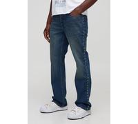 Jean flare antique à clous étoiles homme - bleu - 34R, bleu