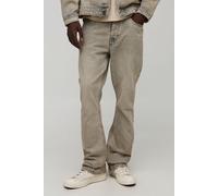 Jean flare délavé à volants homme - light brown - 34R, light brown