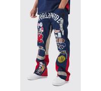 Jean flare large à écusson homme - indigo - 36R, indigo