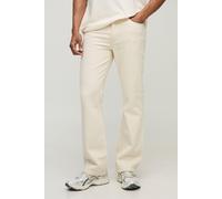 Jean flare slim écru homme - ecru - 28R, ecru