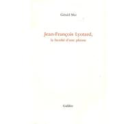 Jean-Francois Lyotard Gérald Sfez (Auteur)