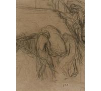 Jean-François Millet - 18x24 - Poster Téléchargement des sacs d'un cheval