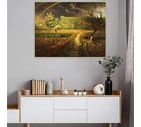 Jean Francois Millet《Printemps à Barbizon》Impressions sur Toile Art Peinture à l'huile Oeuvre Affiche Image Toile de Fond Décoration de la Maison 80x110cm Sans Cadre