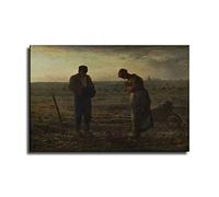 Jean-Francois Millet The Angelus Toile murale décorative moderne pour chambre à coucher 30 x 45 cm
