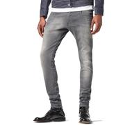 Jean G STAR Revend Super Slim Slander Grey Superstretch Light Aged Destroy - Homme - Taille basse - Gris 36/36