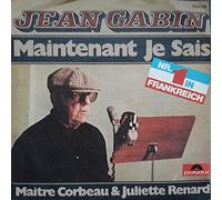JEAN GABIN - Maintenant Je Sais / NR.1 IN FRANKREICH / Maitre Corbeau & Juliette Renard / JEAN GABIN / Bildhülle 1975 Deutsche Pressung Polydor # 2040 138 / 7" Vinyl Single Schallplatte