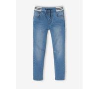 Jean garçon droit facile à enfiler denim effet molleton double stone 2A