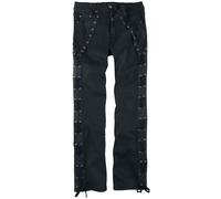 Jean Gothic de Gothicana by EMP - Pete - W31L34 à W40L34 - pour Homme - noir W32L34