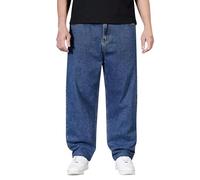 Jean Homme Jean Homme Regular Jeans Homme Grandes Tailles Coupe Droite Taille Large - Conçus Forts, Style Ample Et Respectueux