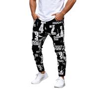 Jean Homme Jean Homme Regular Jeans Homme Week-End/Voyage Automne Imprimé Lettres Slim Extérieur Décontracté - Streetwear Urbain pour Jeunes Actifs