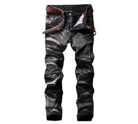 Jean Homme Jean Homme Regular Jeans Homme Week-End/Voyage Droit Large Décontracté - Pantalon Denim Confort Max Qui Privilégie la Liberté de Mouvement