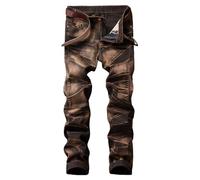 Jean Homme Jean Homme Regular Jeans Homme Week-End/Voyage Droit Large Décontracté - Pantalon Denim Confort Max Qui Privilégie la Liberté de Mouvement