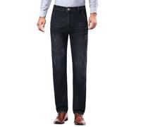 Jean Homme Jean Homme Regular Jeans Homme Week-End/Voyage Épais Doublé Polaire Coupe Droite - Pantalon Denim Chaud Actif en Saison Froide