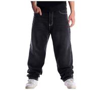 Jean Homme Jean Homme Regular Jeans Homme Week-End/Voyage Pantalon Hip Hop Street Dance Skateboard Ample Loose - Style Urbain pour Culture Skate, Danse Et Musique