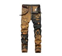 Jean Homme Jean Homme Regular Jeans Homme Week-End/Voyage Slim Blocs de Couleur - Pantalon Long Extensible Toutes Saisons, Confort et Style Assurés