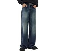 Jean Homme Jeans Homme Jean Homme Regular Confortable Classique Ample Coupe Droite Multiples Poches - Lavable Machine, Idéal avec T-Shirts, Confort Toute Saison