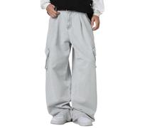 Jean Homme Jeans Homme Jean Homme Regular pour Tous Les Jours Workwear Délavé Déchiré Poches Utilitaires Latérales - Stretch Confortable pour Usage Décontracté Quotidien