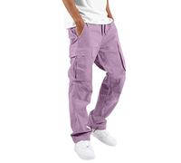 Jean Homme Jeans Homme Léger Aéré Respirant Stretch Coton Multi-Poches Zippées Sécurité Été Ville Déperlant