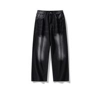 Jean Homme Jeans Homme pour Tous Les Jours Pantalon en Jean Délavé Dégradé Jambe Fuselée - Streetwear Confortable pour Usage Quotidien avec Transition Colorée