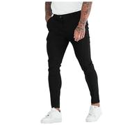 Jean Homme Skinny Super Denim Chino Slim Fit Stretch Élastique Casual Business Moulant Coupe Ajustée Poche