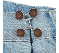 Jean-Isady straffer, Isady knopfstraffer,Keine Näh-Jeans-Knopfnadeln | Verstellbare Hosenknopfnadel Aus Legierung, Abnehmbarer Lockerer Jeans-Spanner, Für Ärmel, Hosen, Röcke