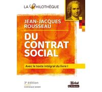 Jean-Jacques Rousseau du contrat social 3e édition - Dominique Weber - Bréal - Poche - Essai