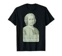 Jean-Jacques Rousseau Portrait et Citation T-Shirt
