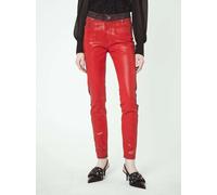 John Richmond - Shiny Effect Richmond Jeans - Femme - Pantalons - Rouge - Taille: W24