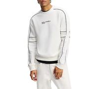 Jean Karl Lagerfeld Pour Homme, Sweat Passepoilé Classique, Coupe Classique, Blanc, M