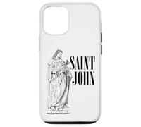Jean l'Apôtre Bien-Aimé Saint Catholique Art Vintage Coque pour iPhone 12/12 Pro