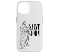 Jean l'Apôtre Bien-Aimé Saint Catholique Art Vintage Coque pour iPhone 14