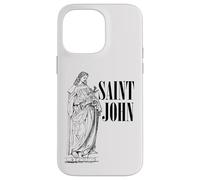 Jean l'Apôtre Bien-Aimé Saint Catholique Art Vintage Coque pour iPhone 14 Pro Max