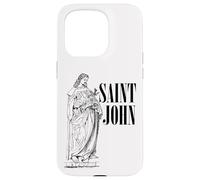 Jean l'Apôtre Bien-Aimé Saint Catholique Art Vintage Coque pour iPhone 15 Pro