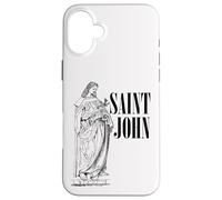 Jean l'Apôtre Bien-Aimé Saint Catholique Art Vintage Coque pour iPhone 16 Plus