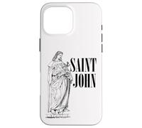 Jean l'Apôtre Bien-Aimé Saint Catholique Art Vintage Coque pour iPhone 16 Pro Max