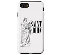 Jean l'Apôtre Bien-Aimé Saint Catholique Art Vintage Coque pour iPhone SE (2020) / 7/8