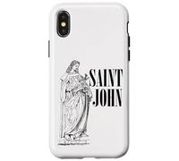 Jean l'Apôtre Bien-Aimé Saint Catholique Art Vintage Coque pour iPhone X/XS