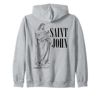 Jean l'Apôtre Bien-Aimé Saint Catholique Art Vintage Sweat à Capuche