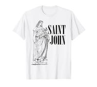 Jean l'Apôtre Bien-Aimé Saint Catholique Art Vintage T-Shirt