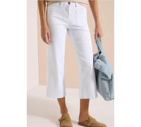 Jean large 7/8 à poches plaquées