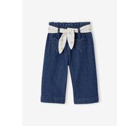 Jean large bébé avec ceinture à nouer denim brut 9M(71CM)