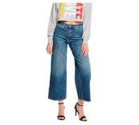 Jean large court en denim - ONLY LICENCE - Madison Donna - Medium blue denim - Bleu - Large 25/32